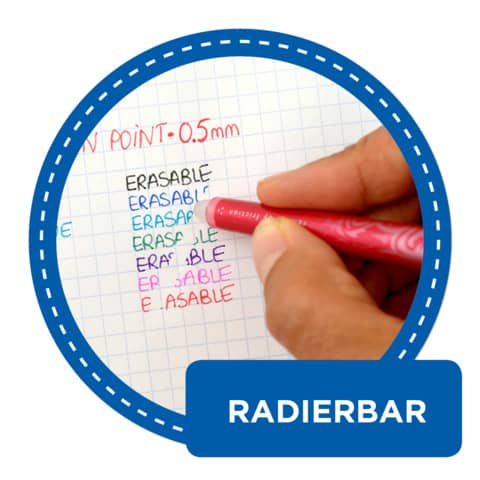 Penna a sfera cancellabile Pilot Frixion Point - punta 0,5 mm - inchiostro blu - 006414